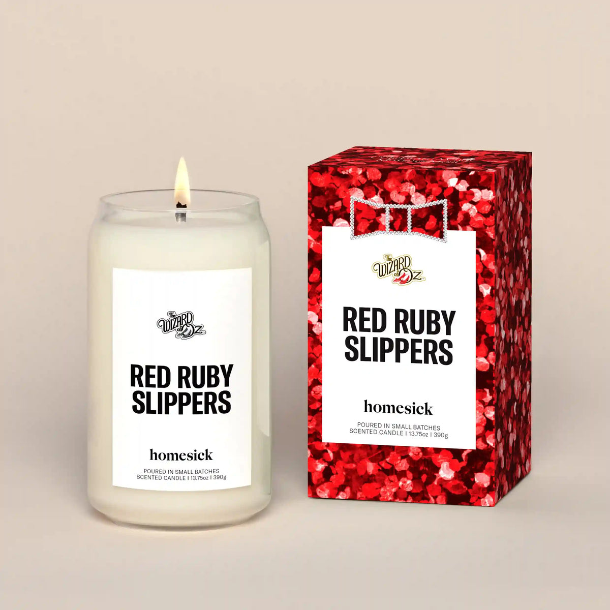 The Wizard Of Oz - Ruby Red Slippers Candle